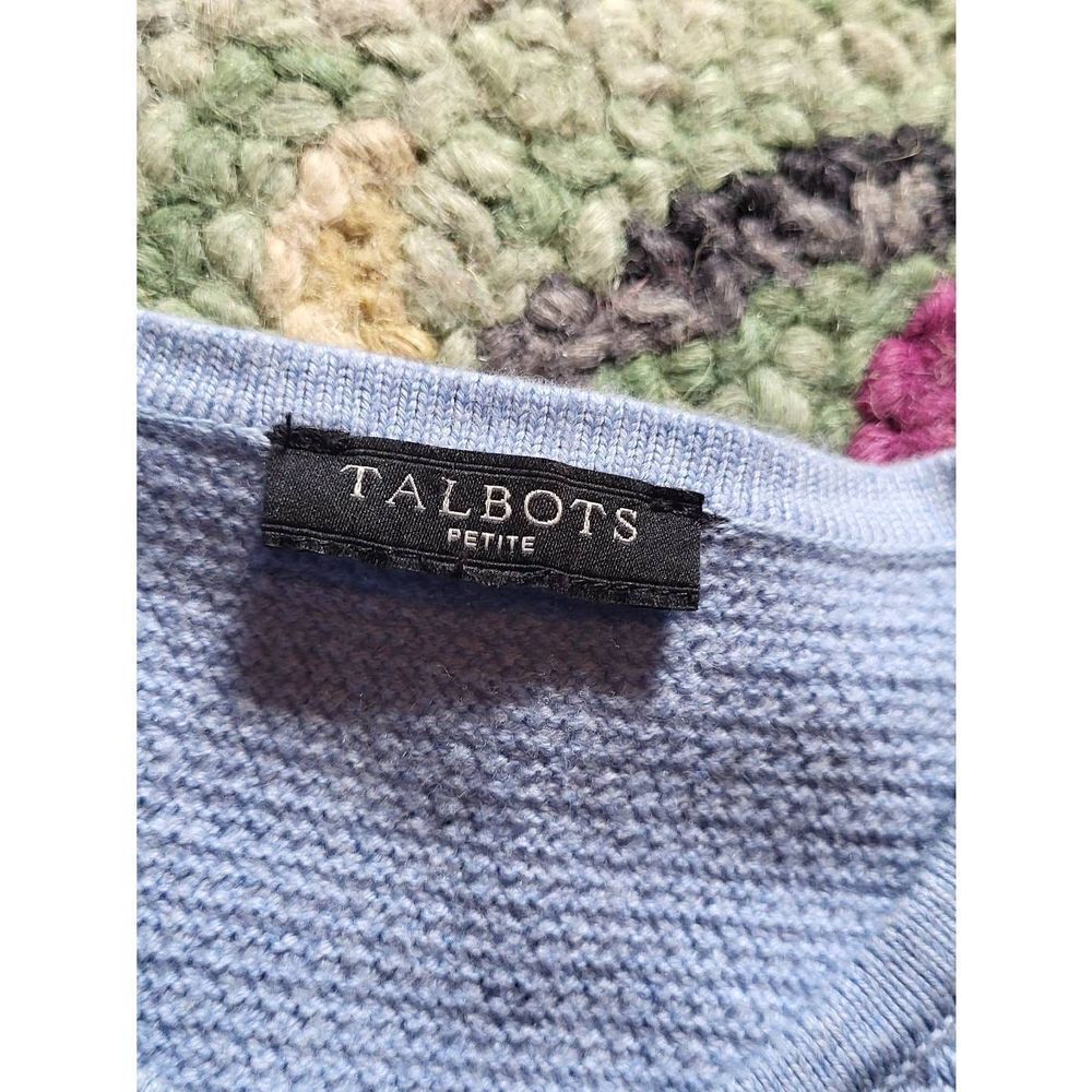 Talbots Textured Open Front Sweater Jacket Cardig… - image 3